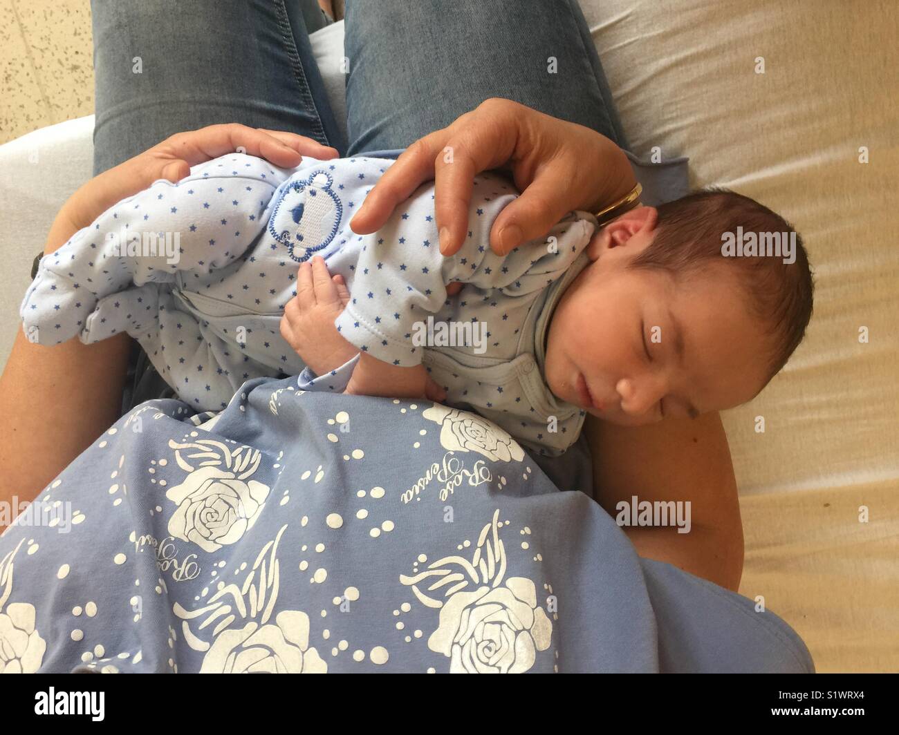 Newborn baby - Smartphone Captured Stock Image