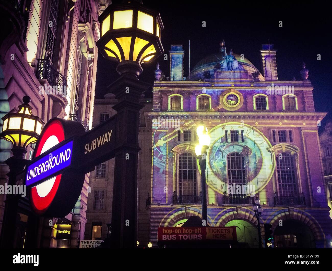 Lumiere London- Piccadilly Circus Stock Photo