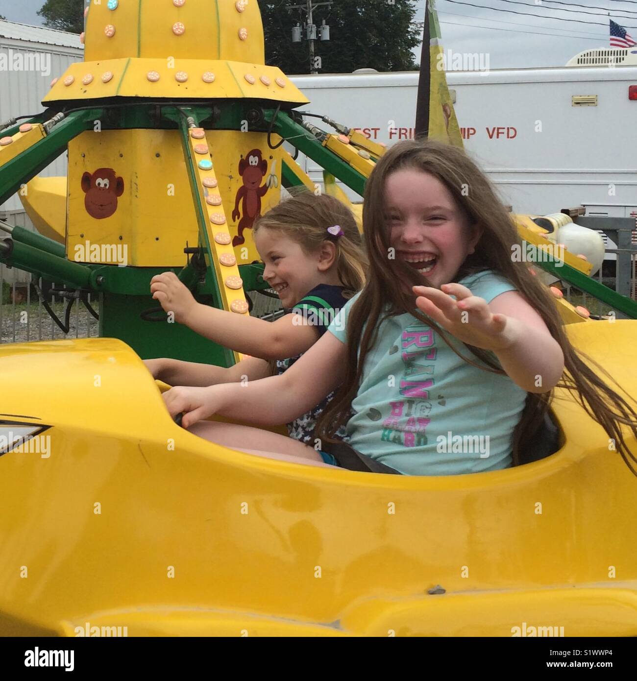 Fun at the summer fair Stock Photo Alamy