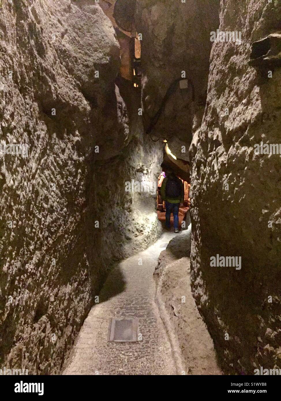 The Western wall tunnels in the old city of Jerusalem. - Smartphone Captured Stock Image