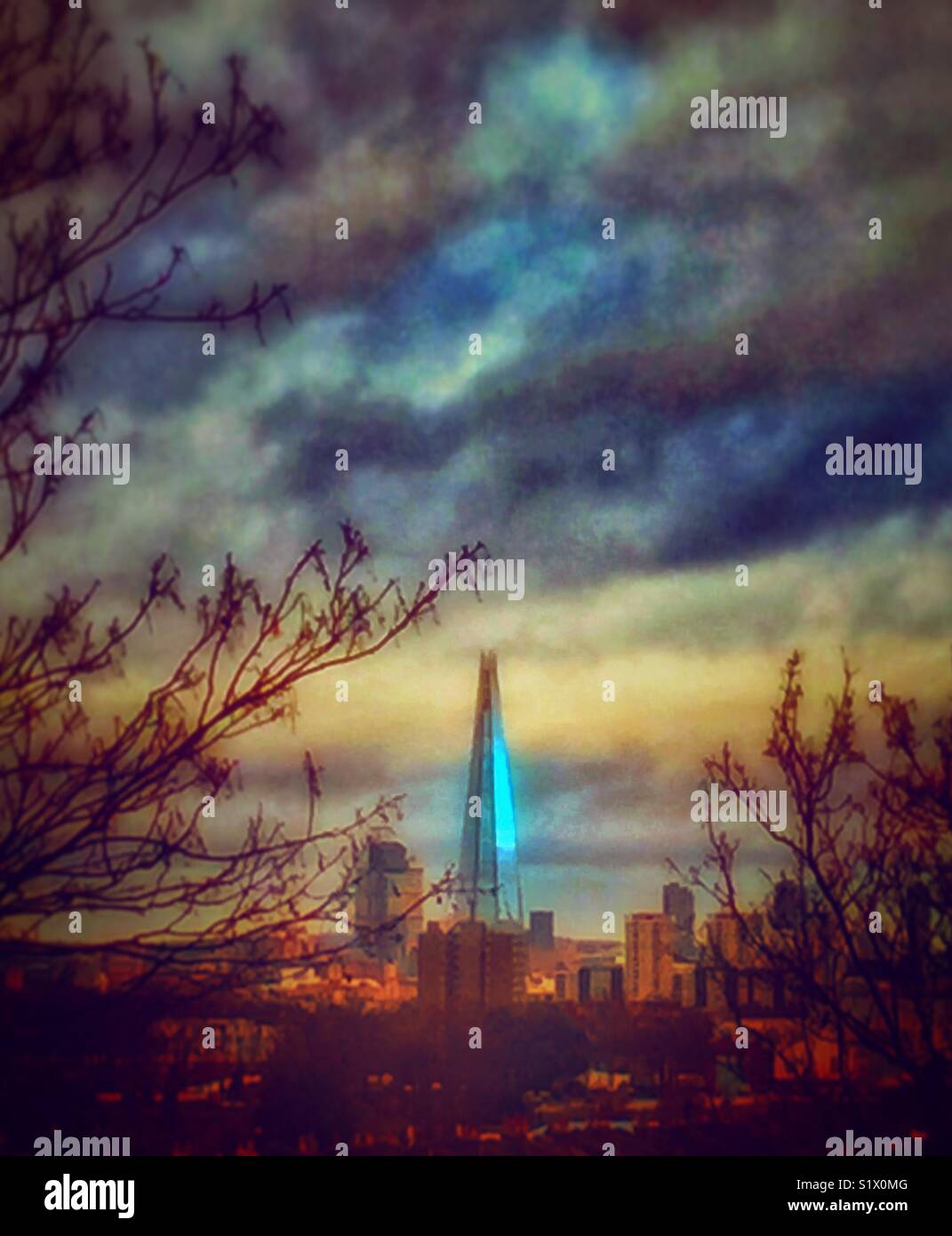 The Shard In London - Smartphone Captured Stock Image