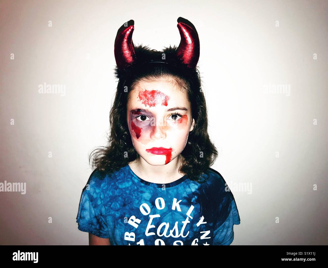 Devil makeup hi-res stock photography and images - Alamy