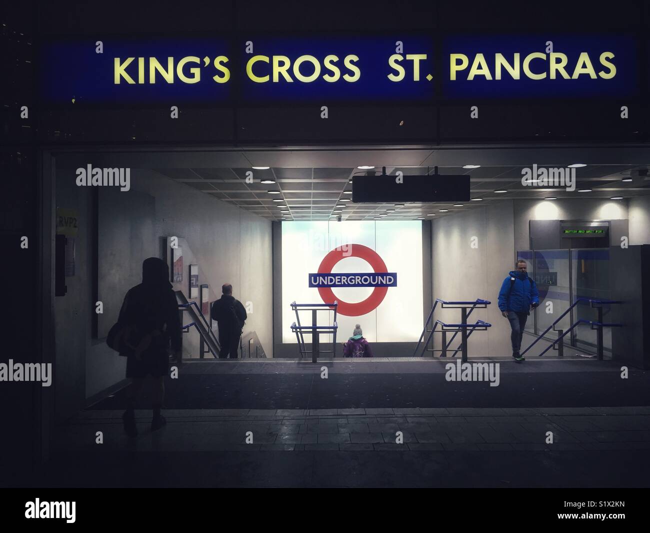 Kings Cross ST. Pancras Underground station in London, England Stock