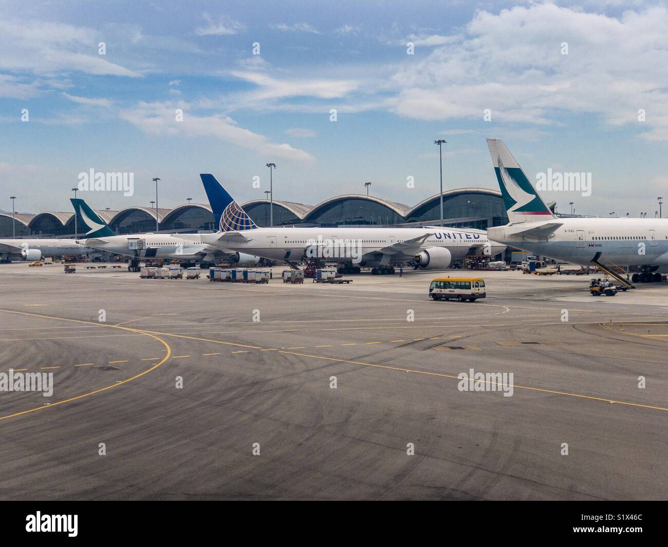 Hong Kong international airport Stock Photo
