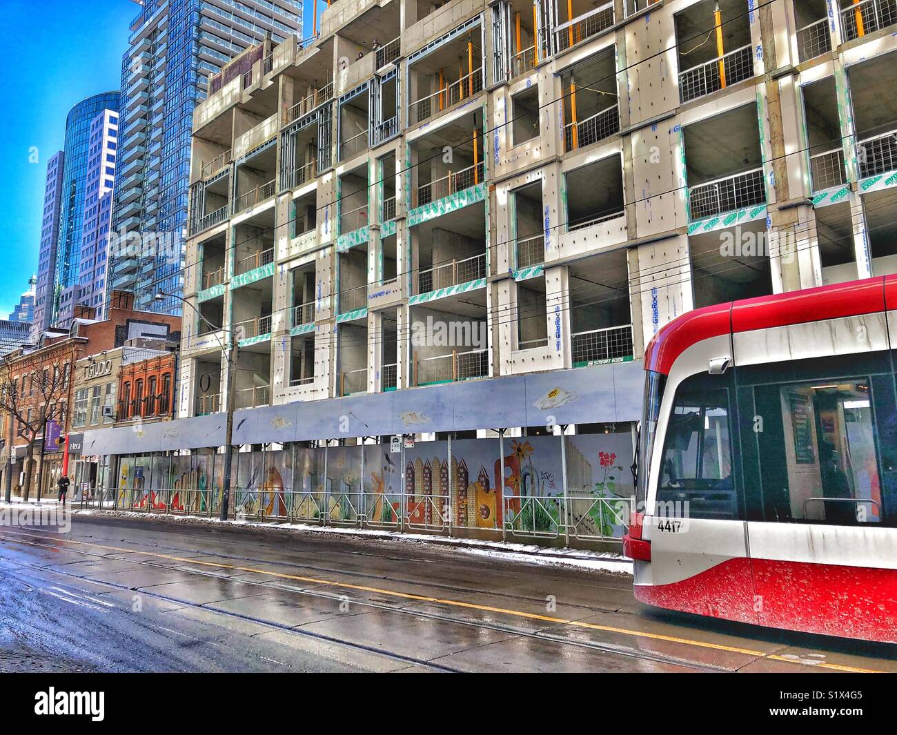 Urban development in downtown Toronto. - Smartphone Captured Stock Image