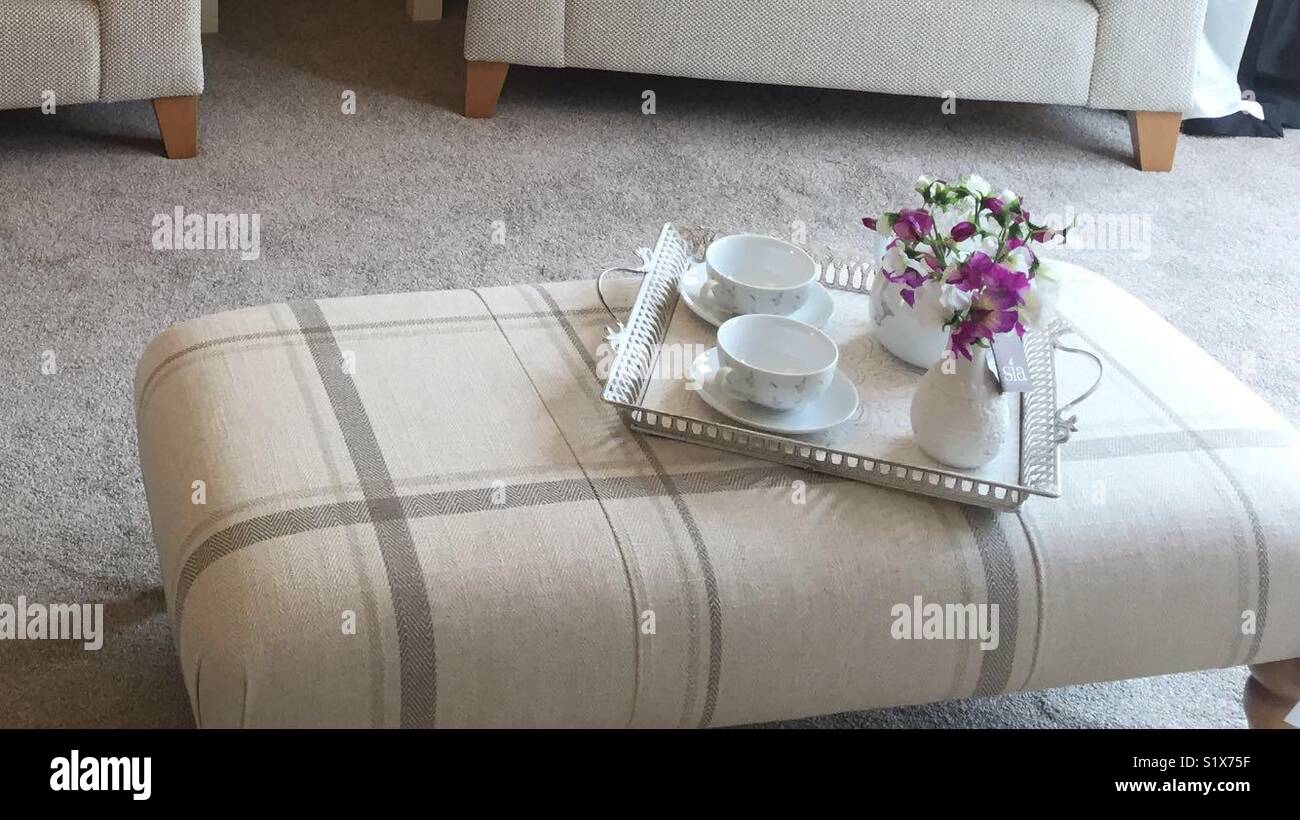 Living room tea Stock Photo Alamy