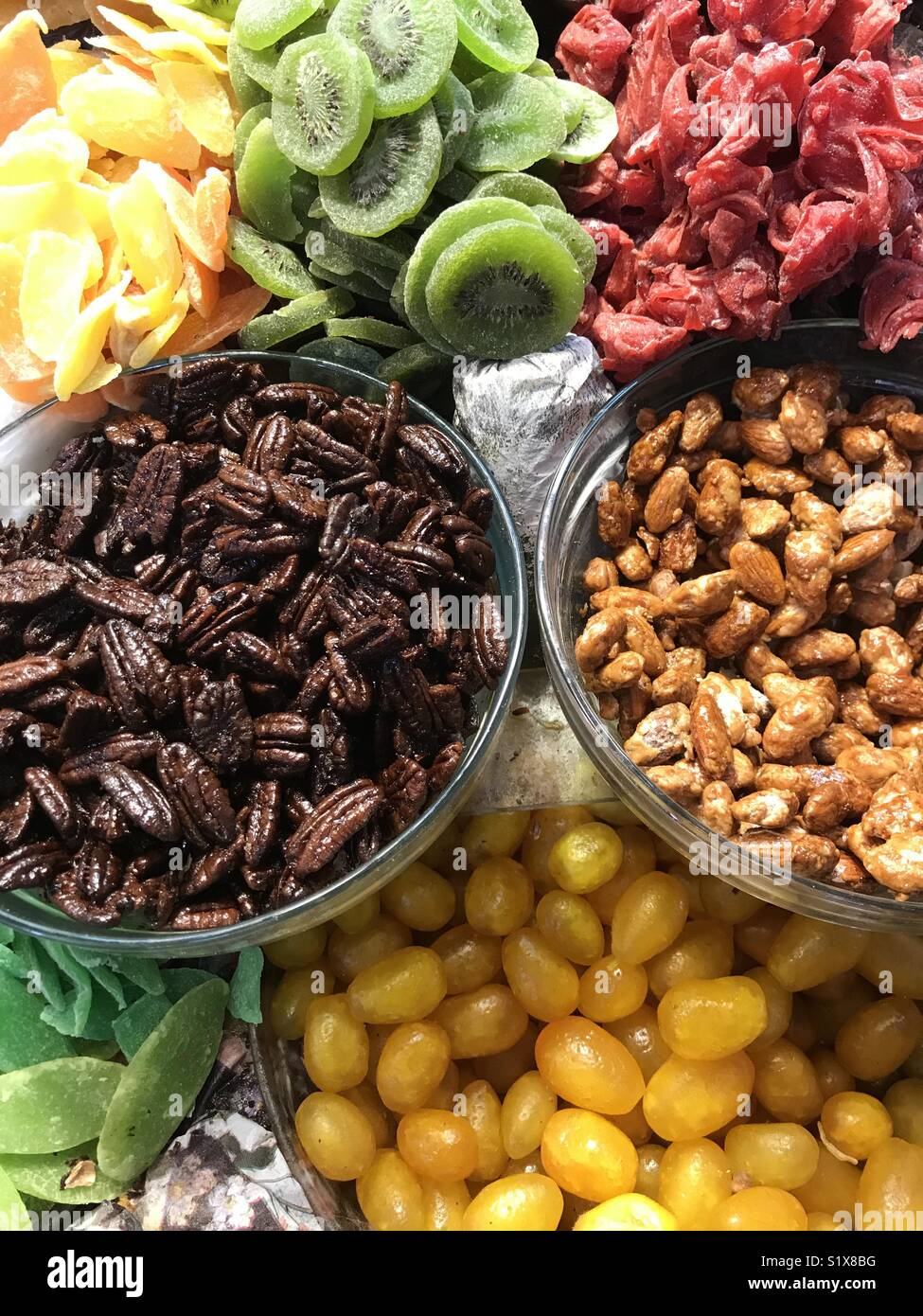 Dried fruits at a food market in Israel Stock Photo Alamy