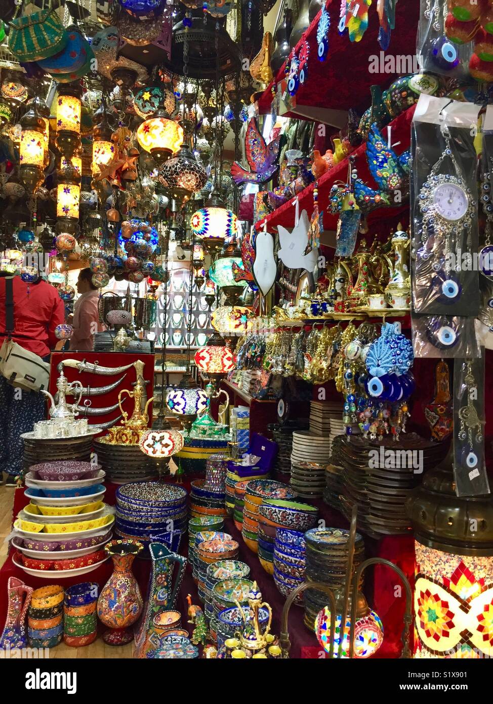 Shop in Muscat souq Stock Photo