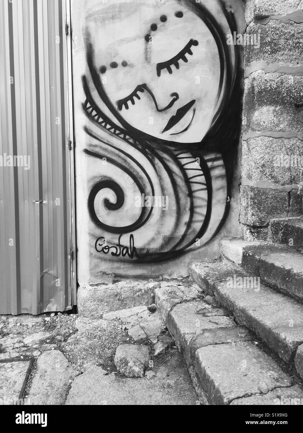 Street art Black and White Stock Photos & Images Alamy