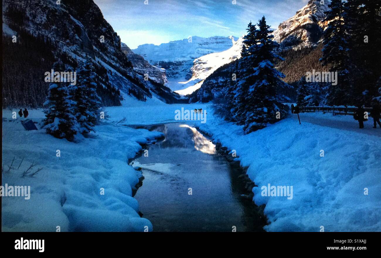 Lake Louise, Banff, Alberta, Canada - Smartphone Captured Stock Image
