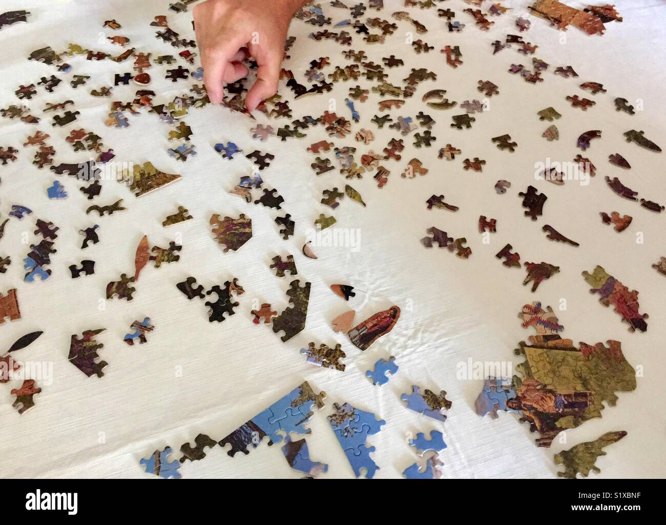 Putting the puzzle together hires stock photography and images Alamy