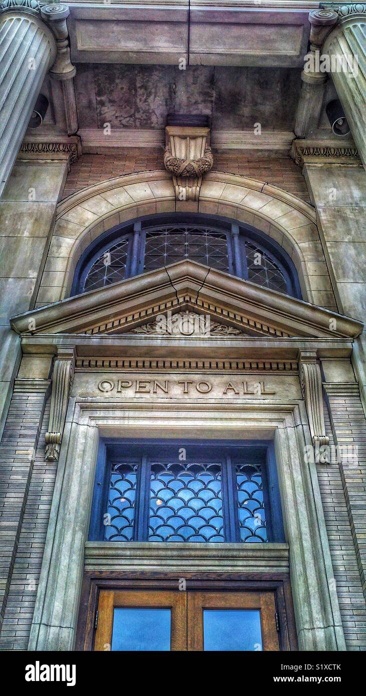 Old downtown library building - Smartphone Captured Stock Image