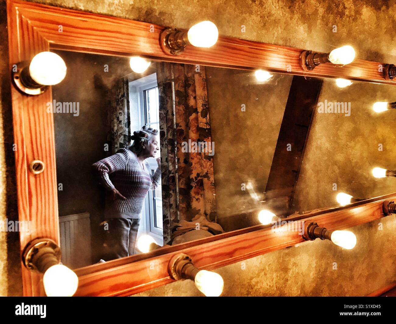 Makeup mirror - Smartphone Captured Stock Image