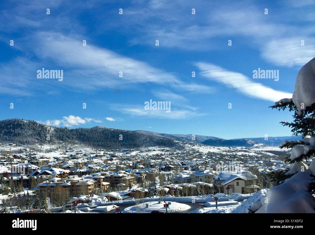 Steamboat springs colorado ski resort hi-res stock photography and