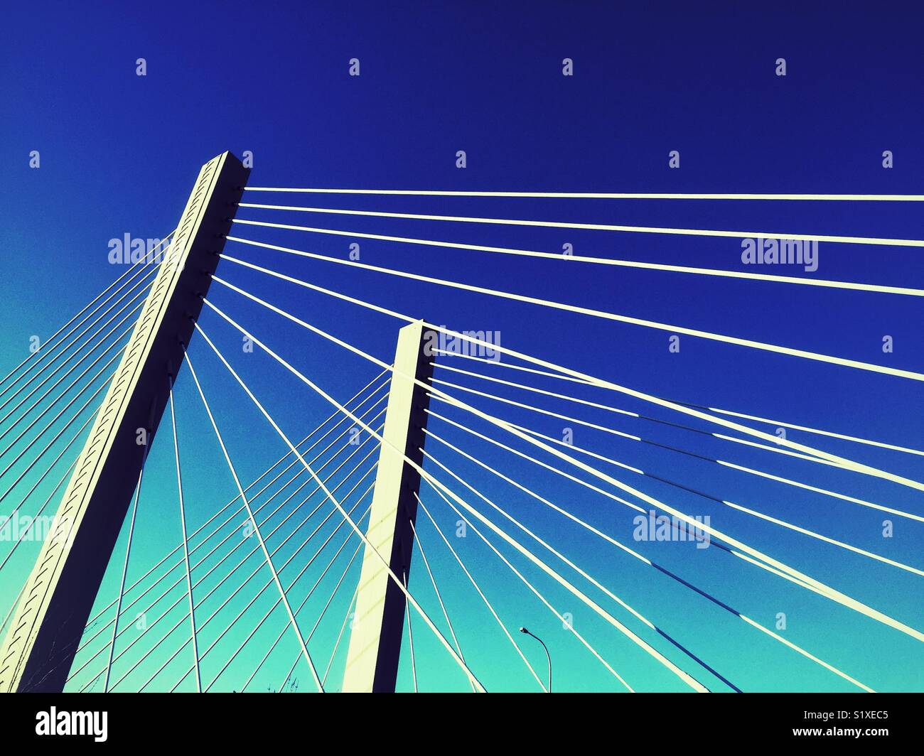 suspension bridge Stock Photo Alamy