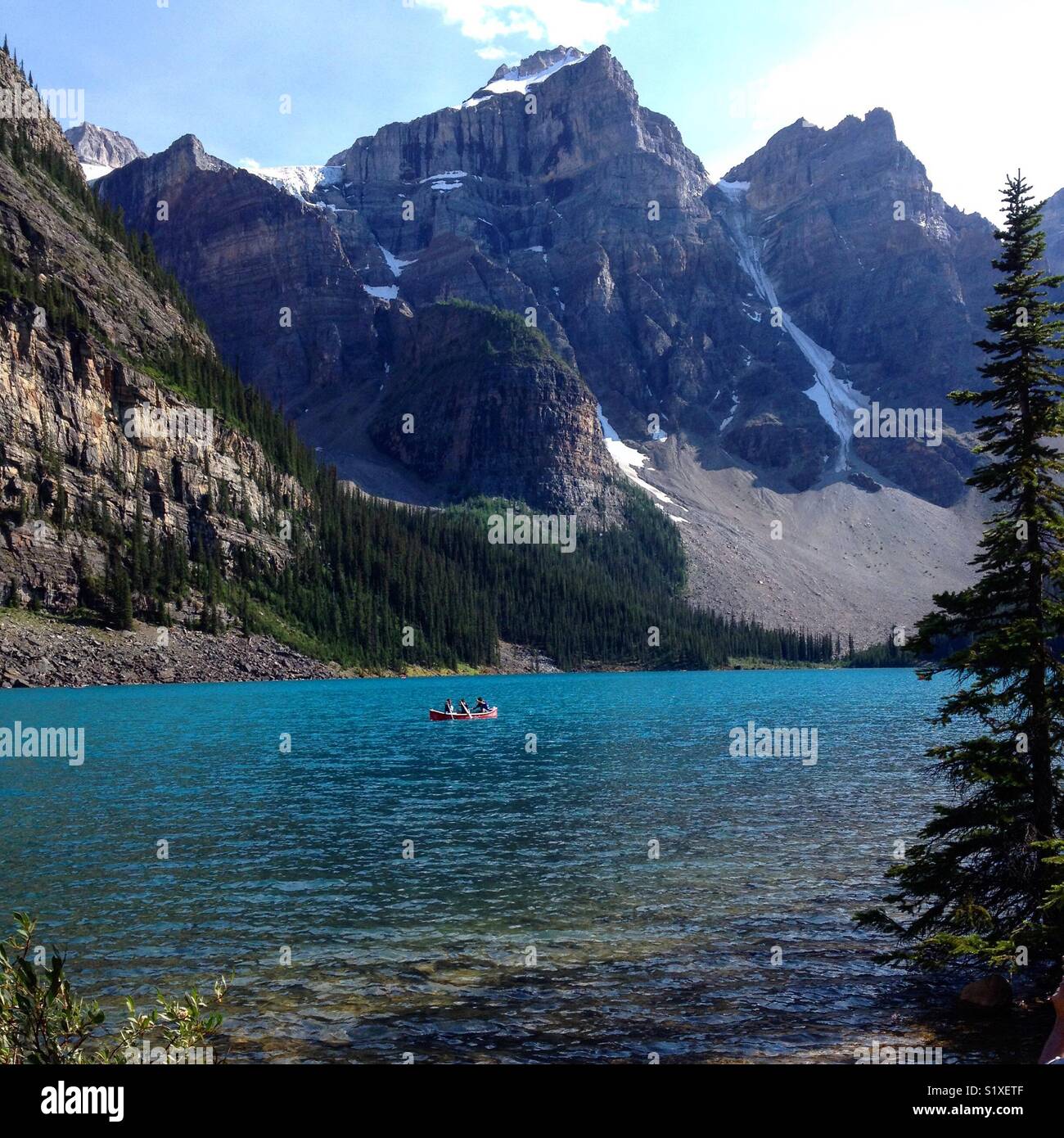 Moraine Lake, Alberta, Canada Stock Photo