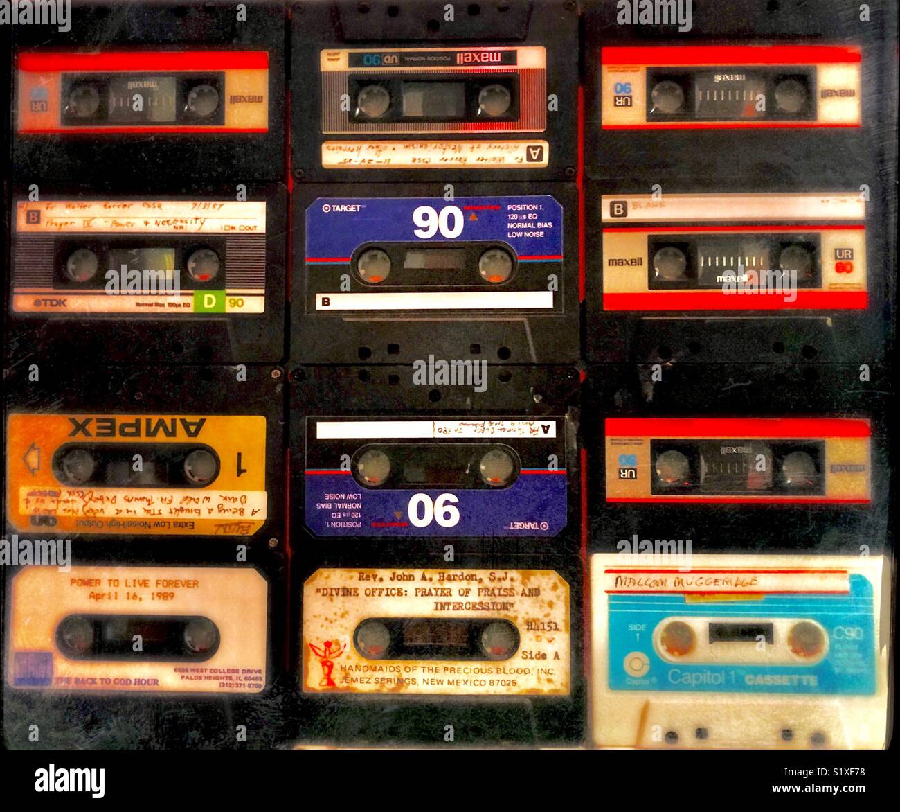 Cassette Recording Tapes Stock Photo Alamy