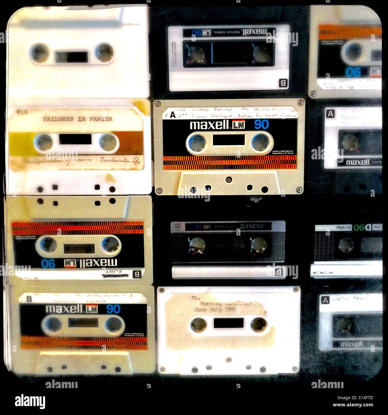 Cassette Recording Tapes Stock Photo Alamy