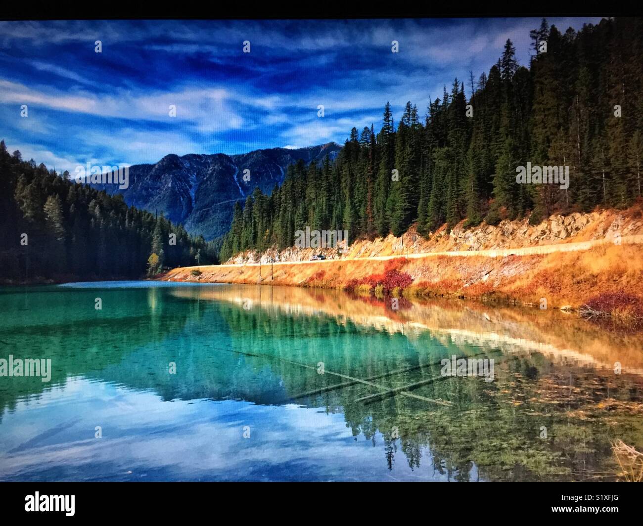 Olive Lake, British Columbia, B.C. - Smartphone Captured Stock Image