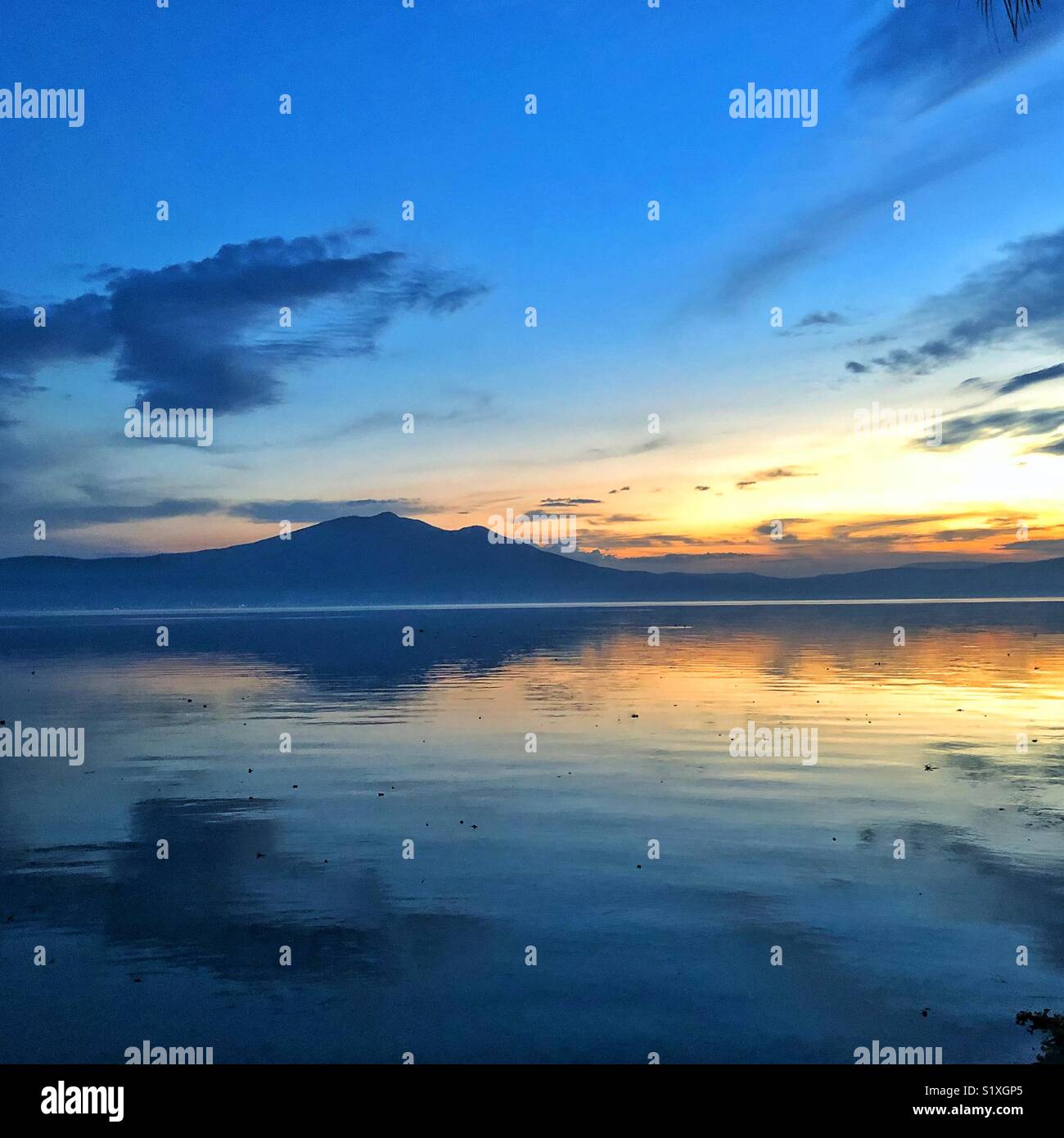 Lake Chapala late afternoon in the Jalisco area of Mexico Stock Photo Alamy