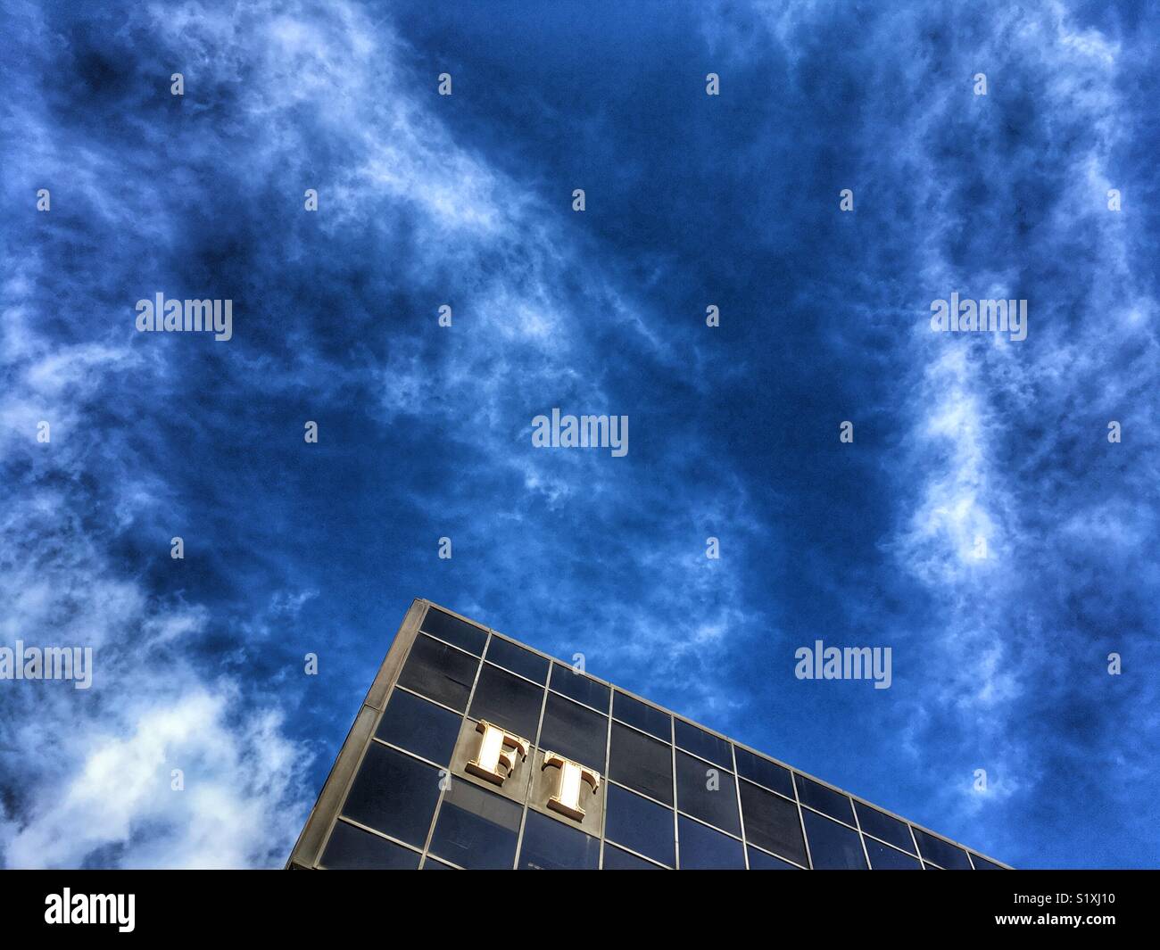 The Financial Times offices at 1 Southwark Bridge in London, England - Smartphone Captured Stock Image