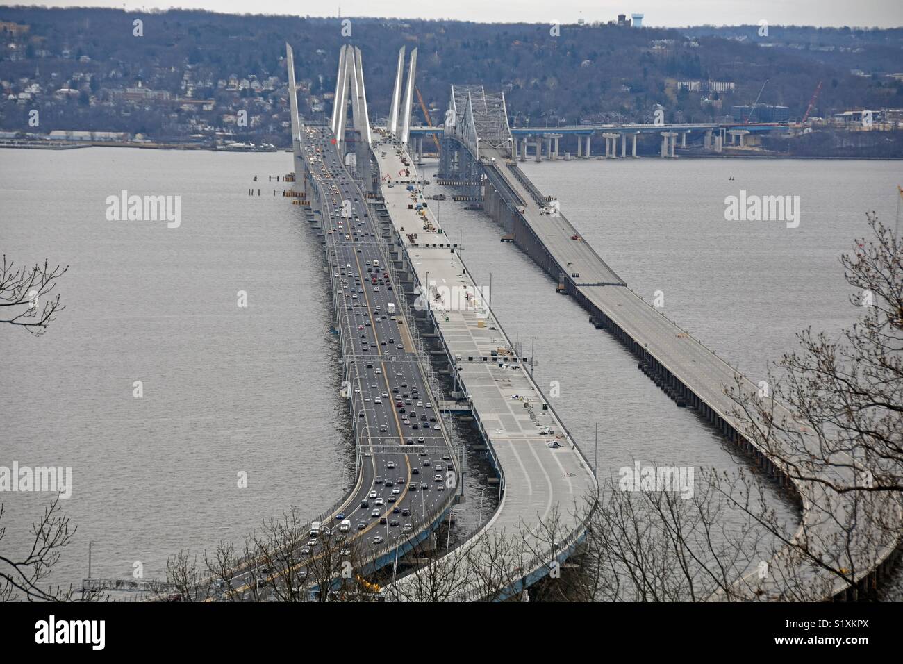 New Bridge Construction In New York State In Tarrytown New York Stock Photo Alamy