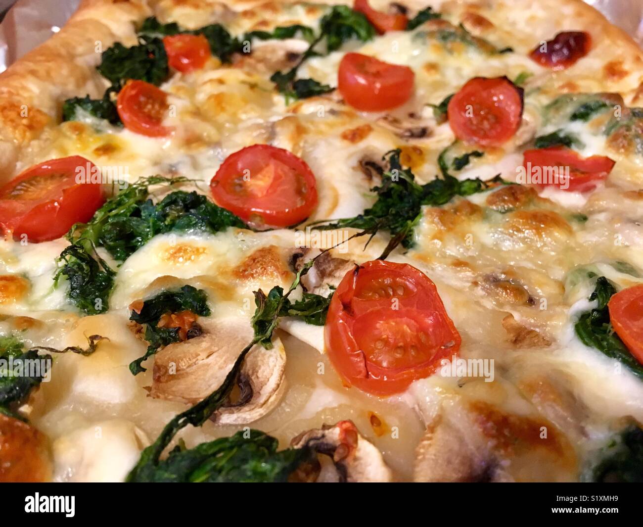 Homemade pizza - Smartphone Captured Stock Image