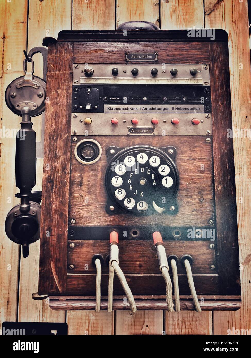 Vintage Wooden Telephone High Resolution Stock Photography and Images ...