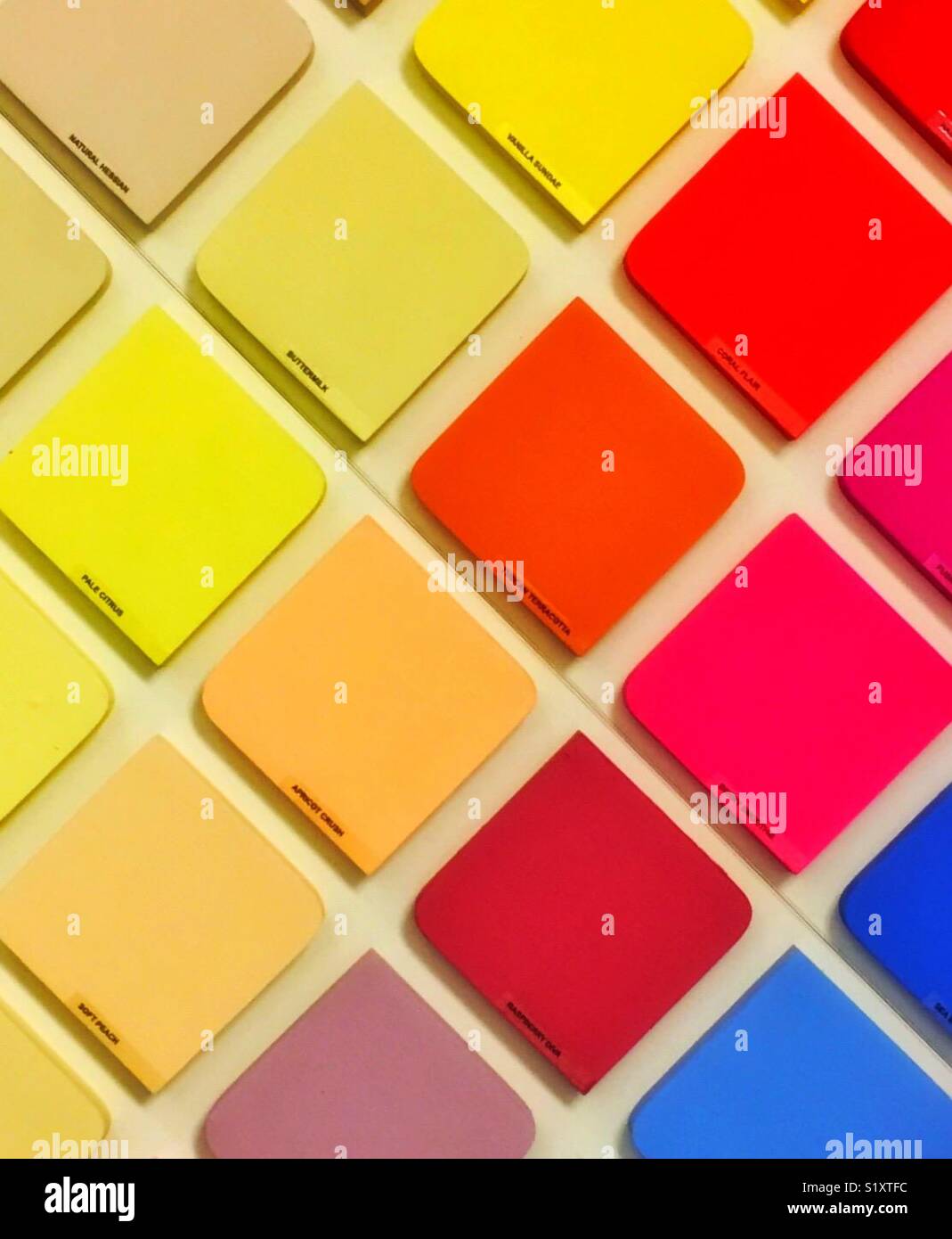 Bright blocks of colour Stock Photo