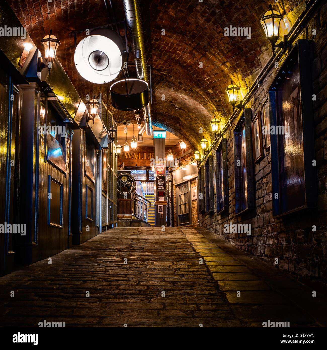The entrance to Sunbridge Wells, underground tunnels housing bars
