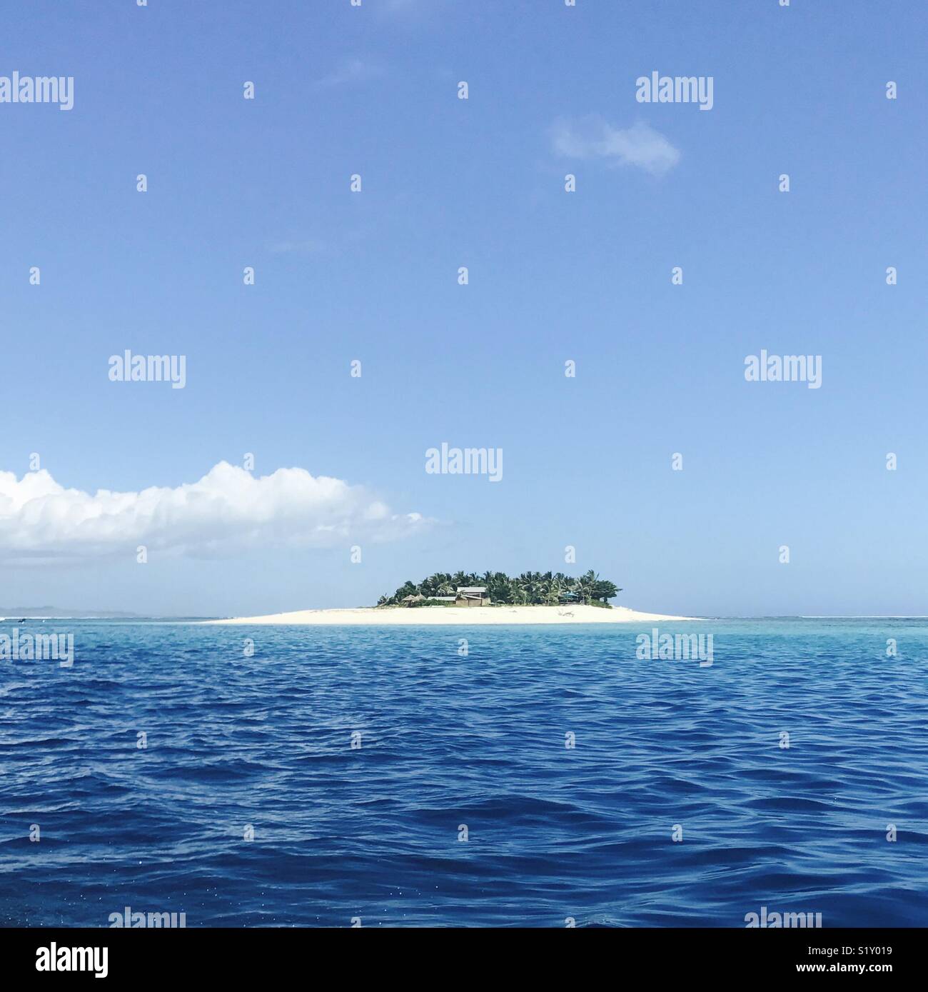 Namotu island. Fiji, South Pacific. - Smartphone Captured Stock Image