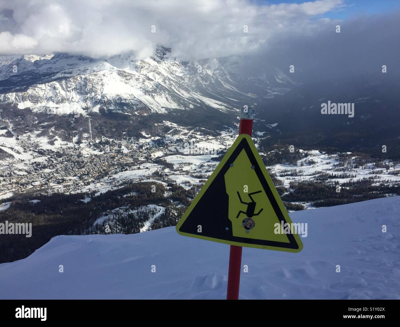 Caution! - Smartphone Captured Stock Image