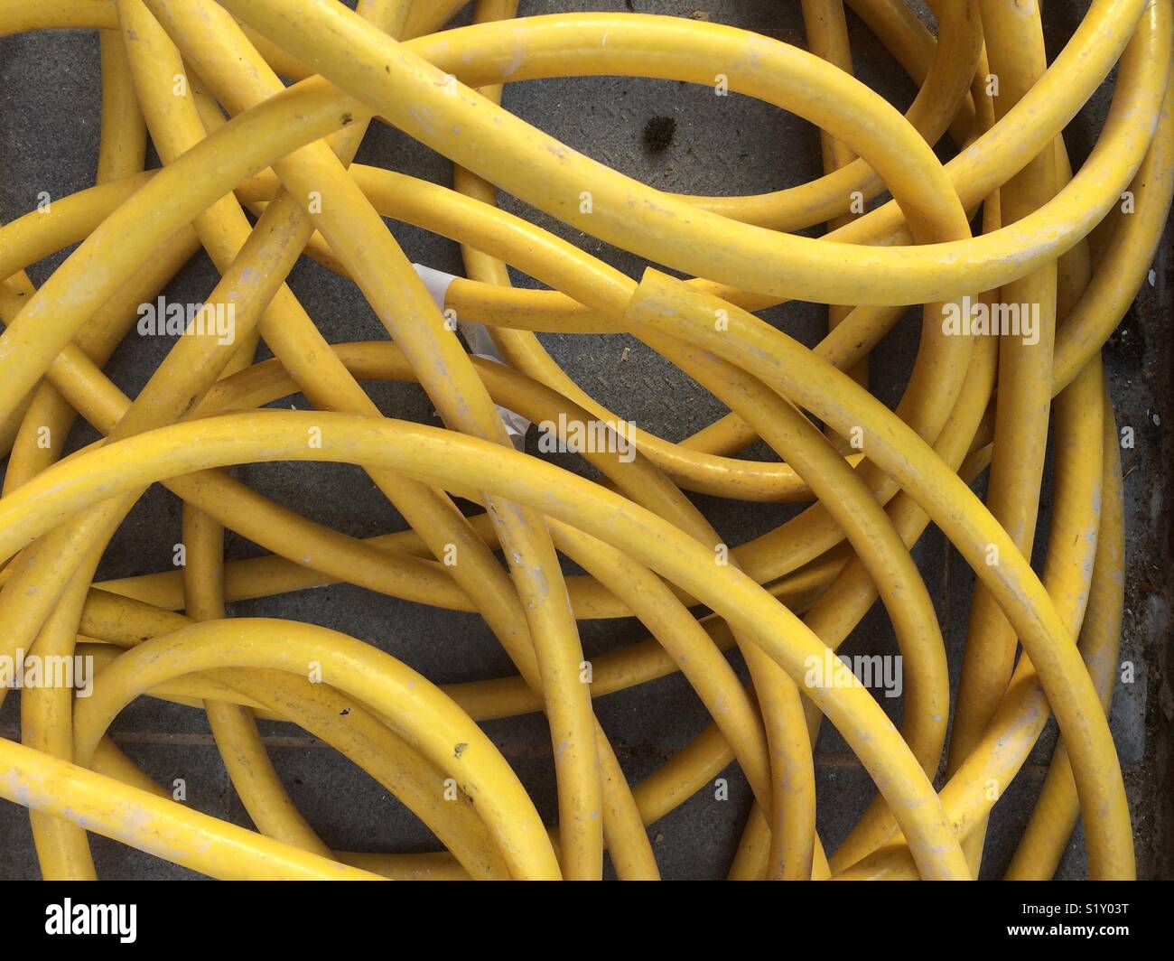 Yellow pipe Stock Photo Alamy