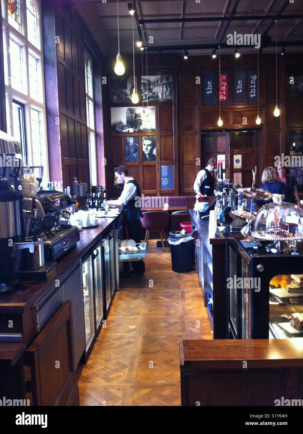 Stylish bar at the Royal Shakespeare Company, Stratford upon Avon - Smartphone Captured Stock Image