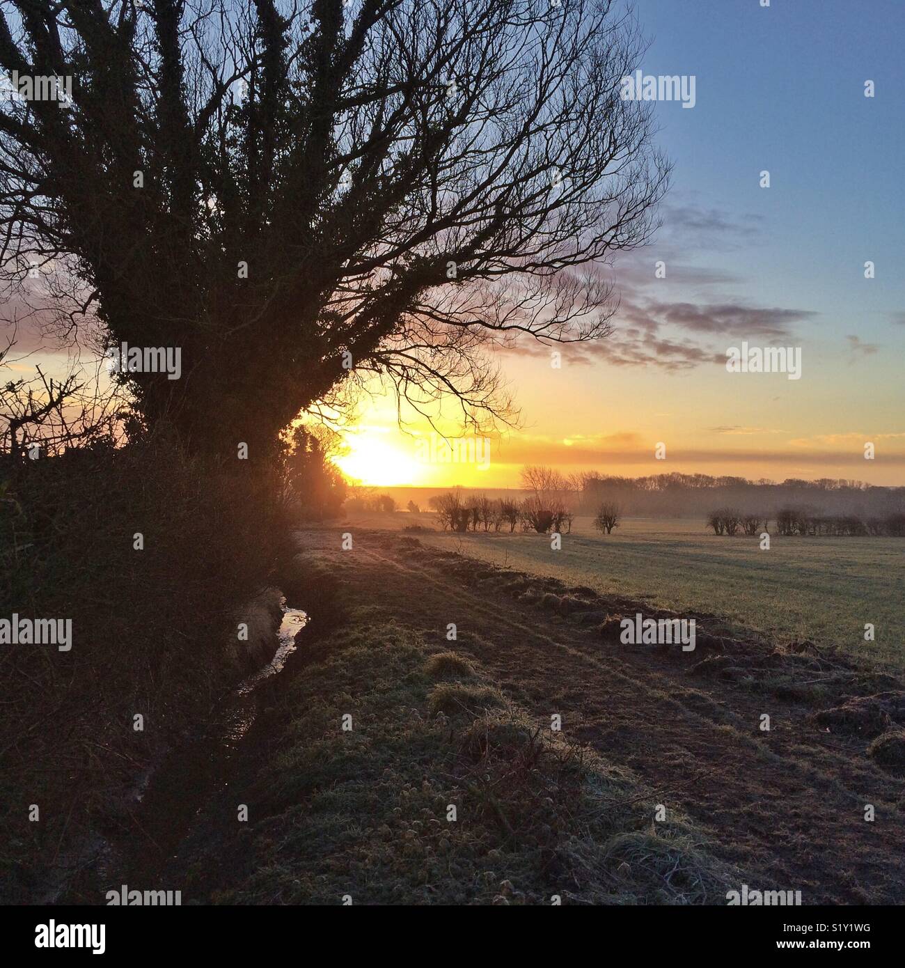Silhouette dawn sunrise hi-res stock photography and images - Alamy