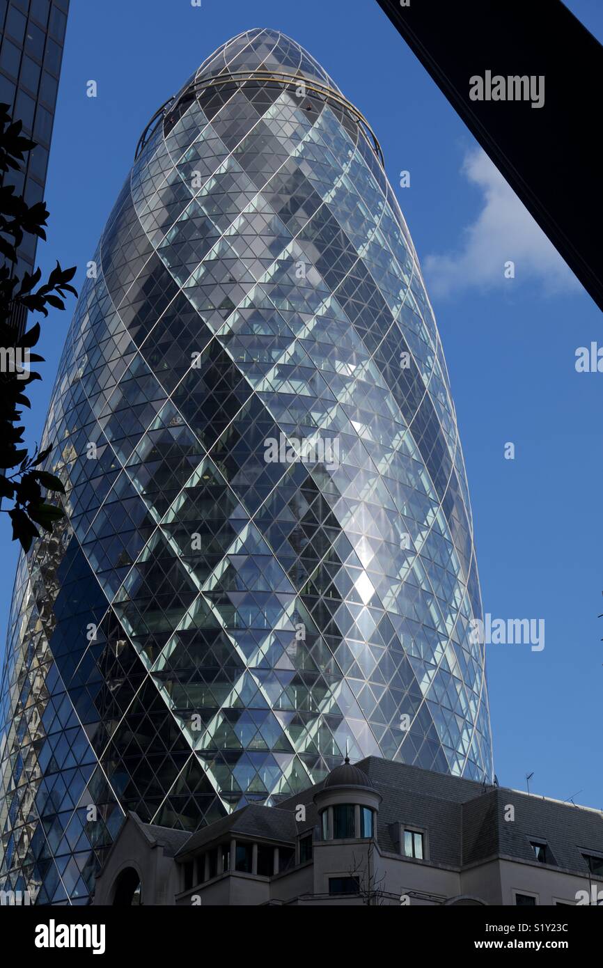 The Gherkin, London - Smartphone Captured Stock Image