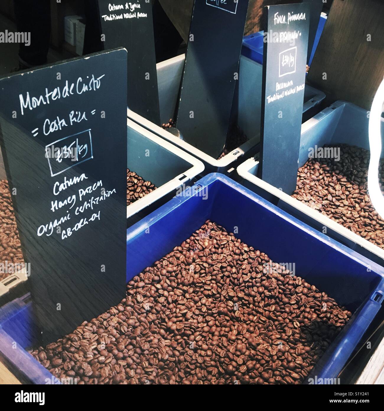 Coffee in borough market Stock Photo Alamy