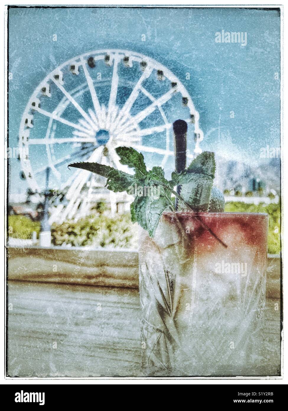 Cocktail time at V&A Waterfront, Cape Town, South Africa. - Smartphone Captured Stock Image
