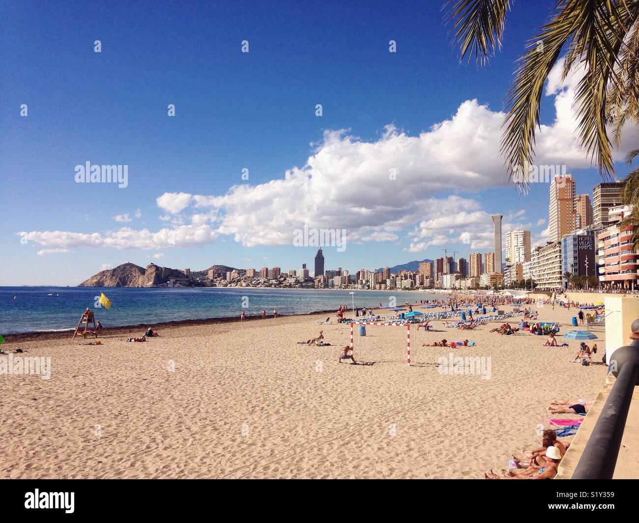 Summer holidays on the Mediterranean coast in Spain Stock Photo Alamy