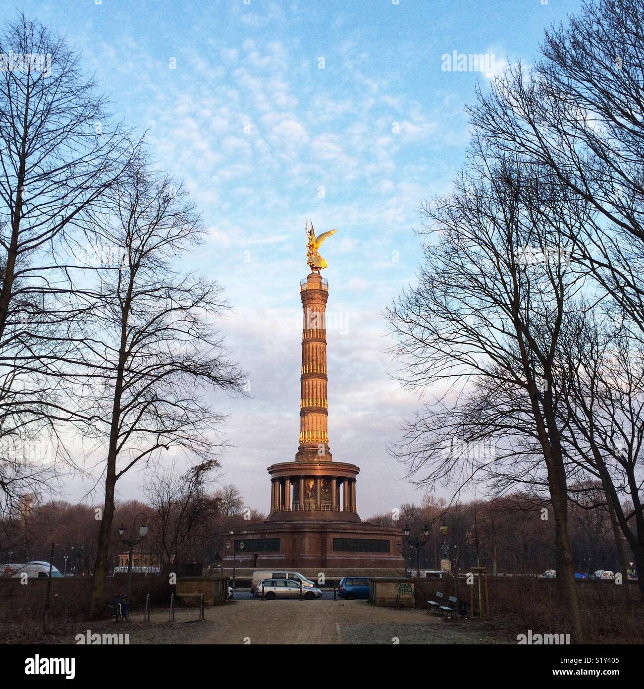 Victory monument, Berlin Stock Photo