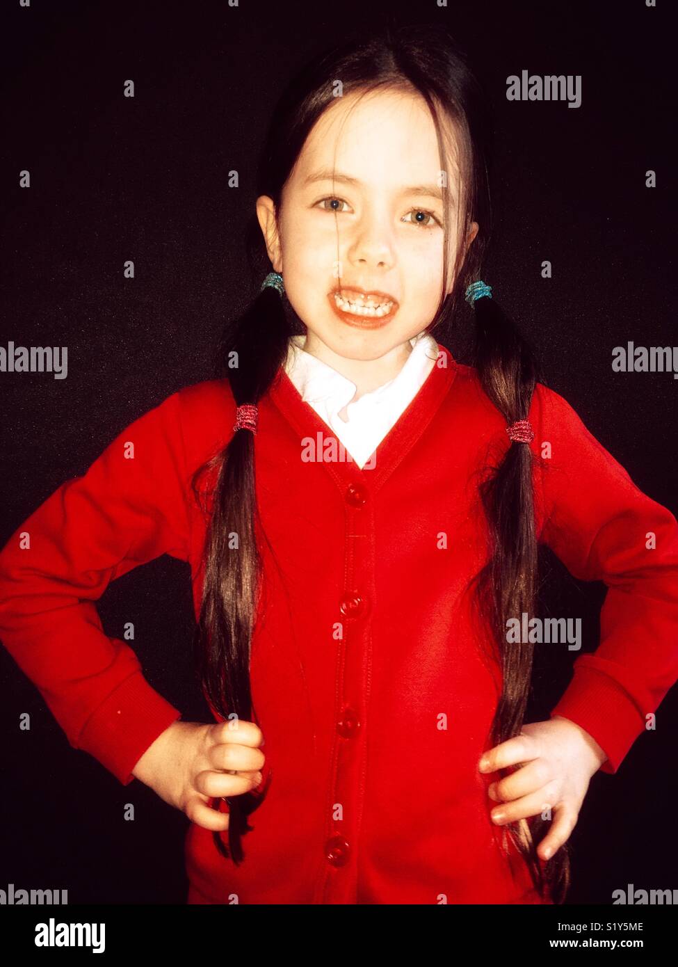 5 year Old Schoolgirl Stock Photo Alamy