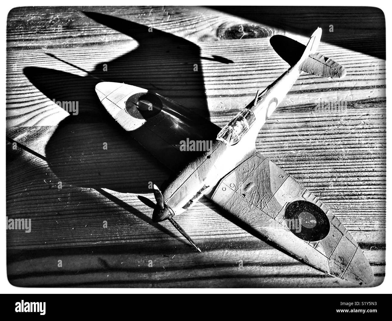 Airfix Spitfire - Smartphone Captured Stock Image