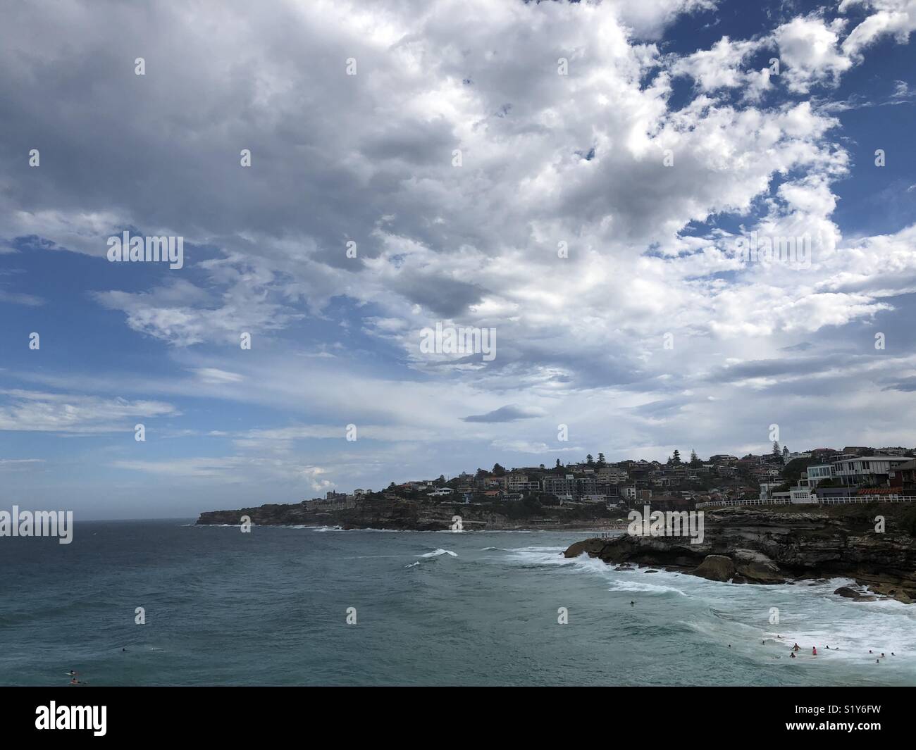 Sydney coast at the end of summer - Smartphone Captured Stock Image