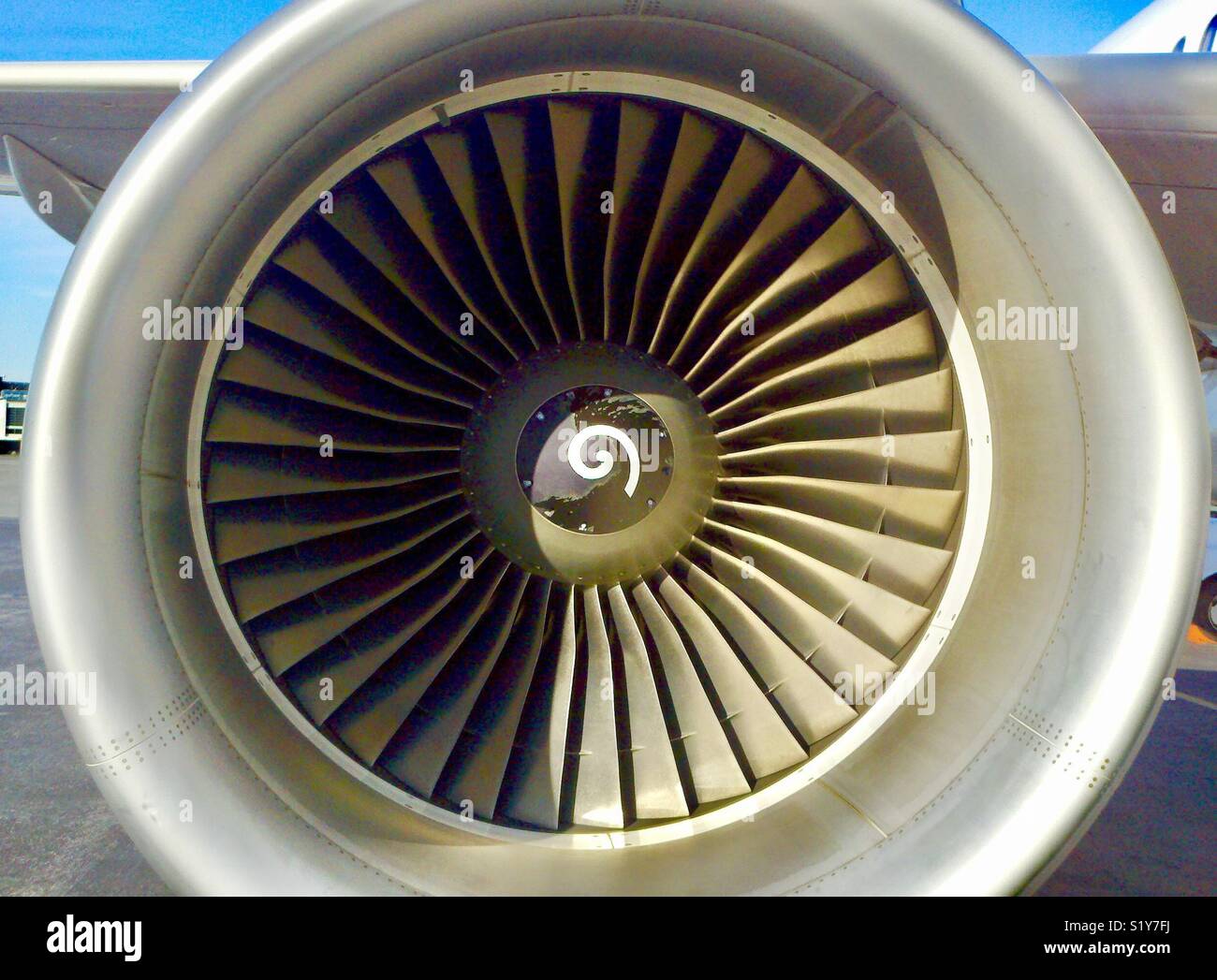 Aircraft engine Stock Photo