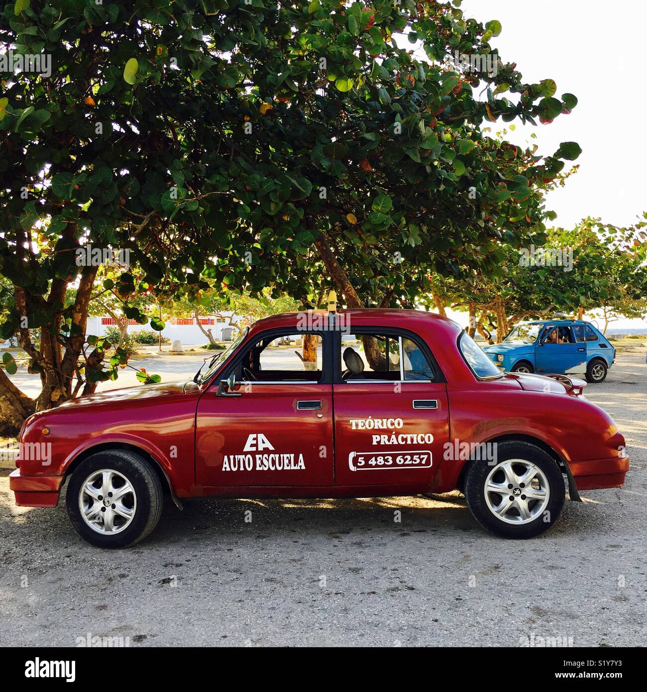 Cuban driving school Stock Photo