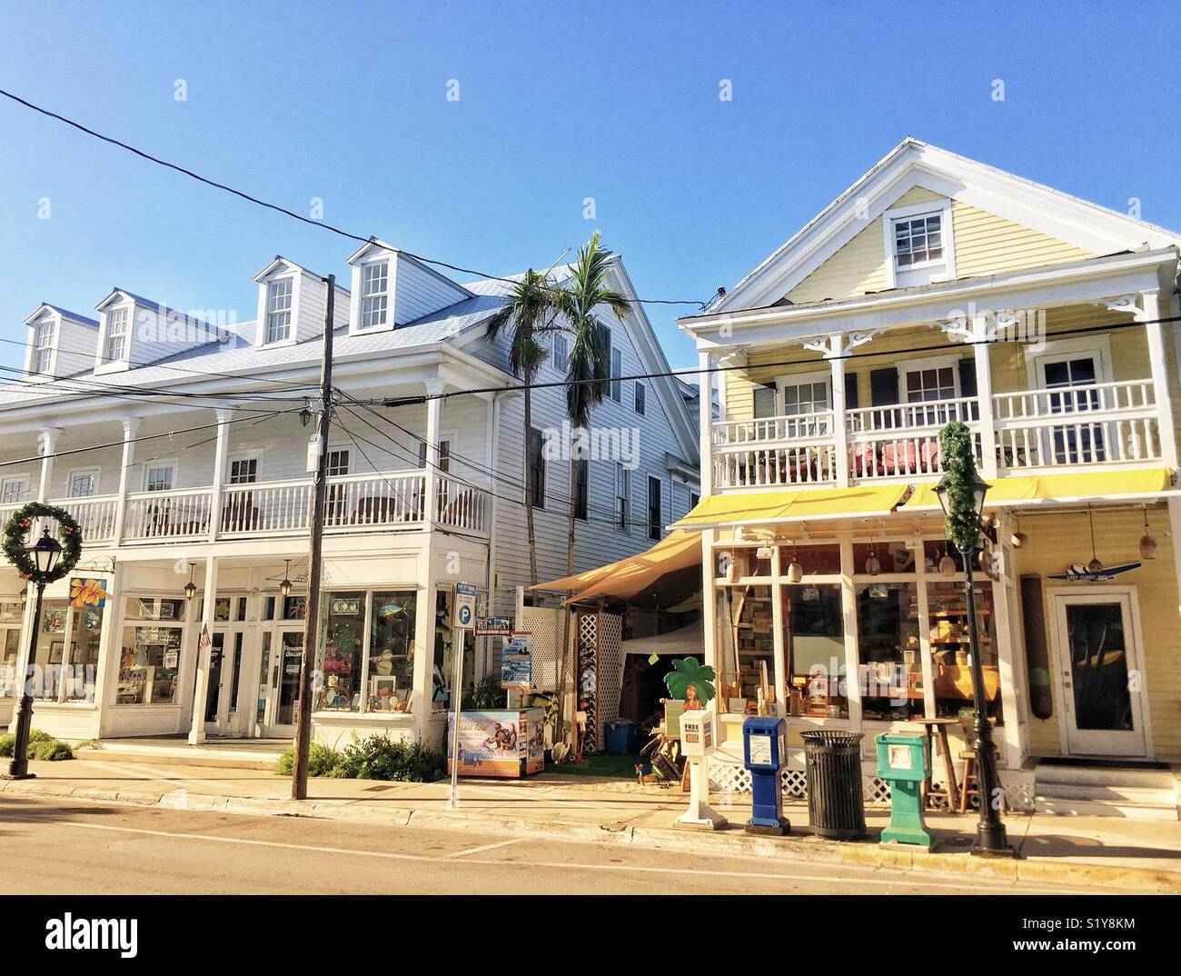 Typical houses in Key West Florida Stock Photo Alamy