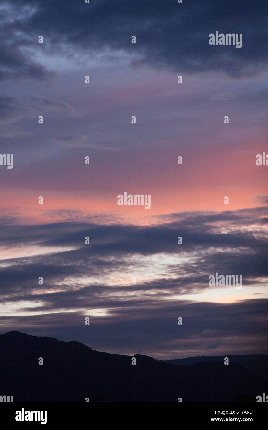 Beautiful Sunset in Venezuela - Smartphone Captured Stock Image