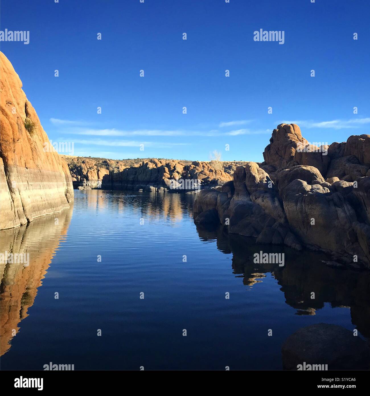 Watson Lake stone formations near Prescott Arizona Stock Photo Alamy