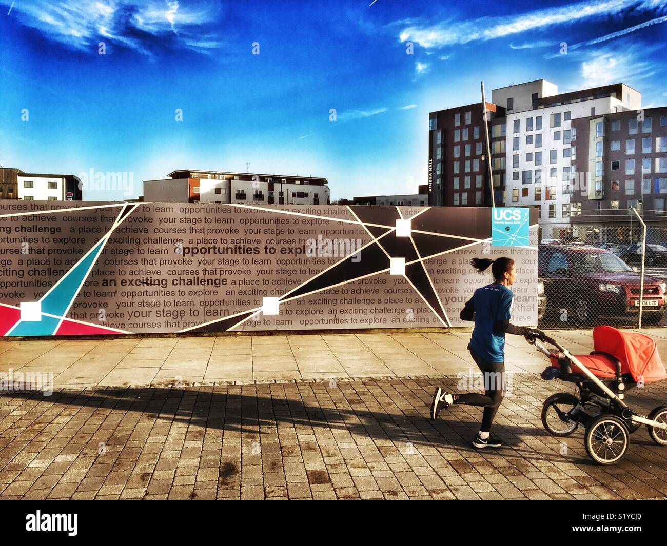 University Campus Suffolk, Ipswich, England. - Smartphone Captured Stock Image