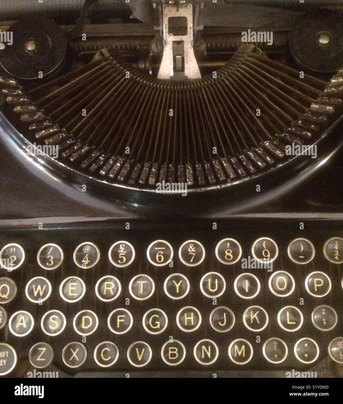 Vintage Typewriter Keyboard Stock Photo Alamy